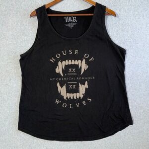My Chemical Romance House of Wolves Black Graphic Tank Top 2X RN145834